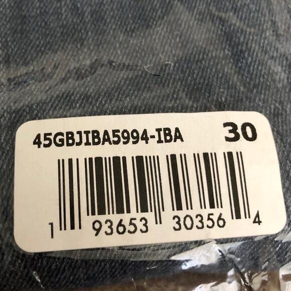 Joe's Jeans High Rise Jeans Straight Ankle Distressed Denim Ibapah NWT Size 30 - Picture 6 of 9